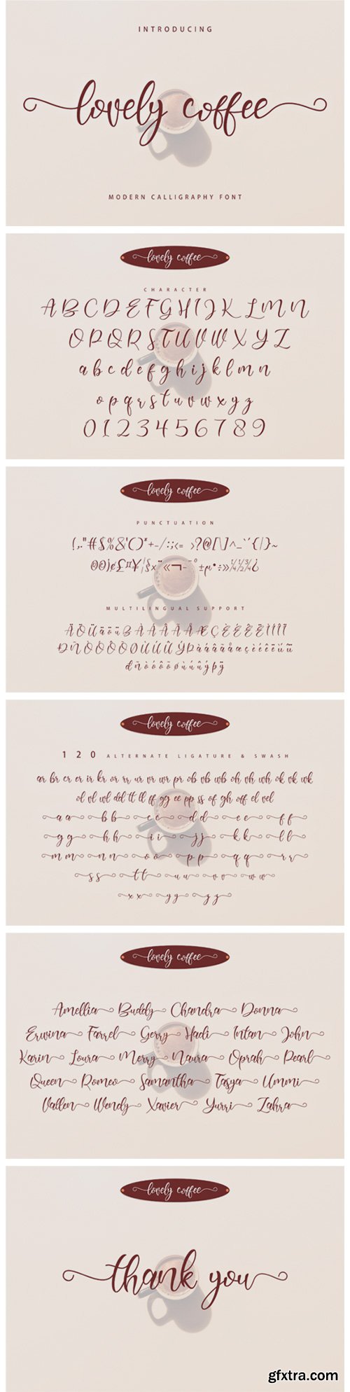 Lovely Coffee Font