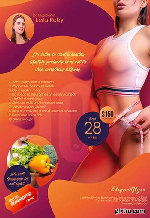 Healthy Life V2003 2020 Premium PSD Flyer Template