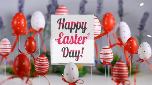 Videohive - Happy Easter Day Stop Motion Card