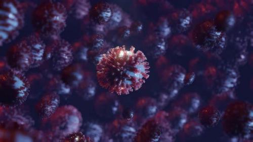 Videohive - Coronavirus, Virus, Bacteria or Other Disease in Microscopic Close Up Representation