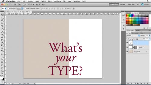 Lynda - Photoshop for Designers: Type Essentials (2011) - 53258