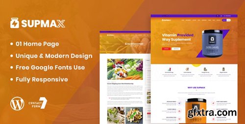 ThemeForest - Supmax v1.0 - Health Supplement WordPress Theme - 25751445