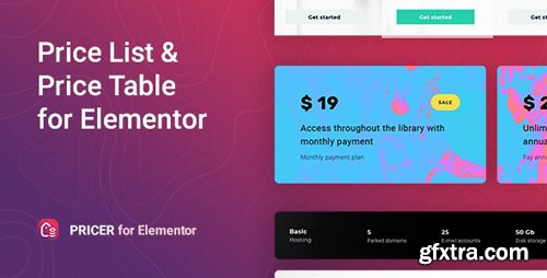 CodeCanyon - Pricer v1.0.0 - Price List for Elementor - 26152170