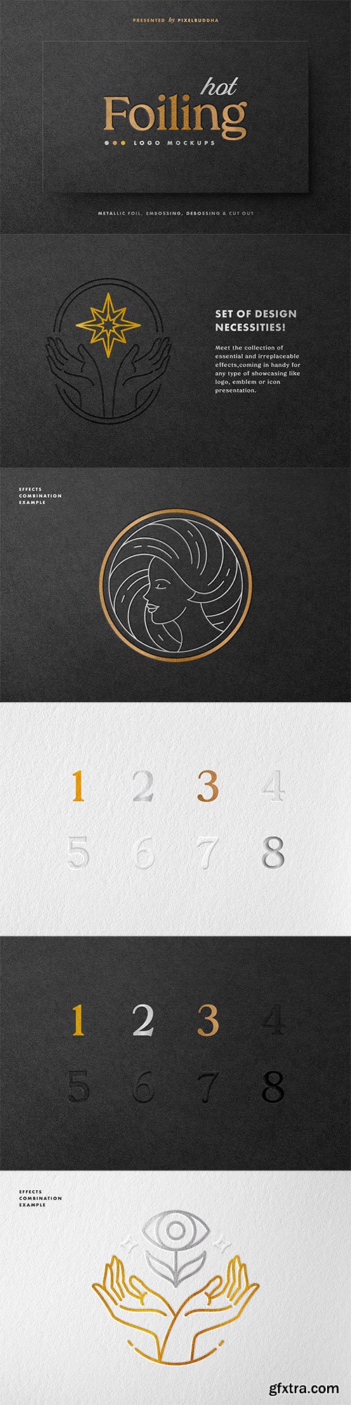 Hot Foil Logo Mockups