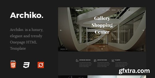 ThemeForest - Archiko. v1.0 - Architecture Onepage HTML Template - 26163504