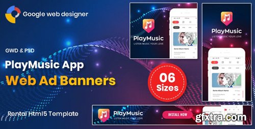 CodeCanyon - Play Music App Banners GWD v1.0 - 26163957