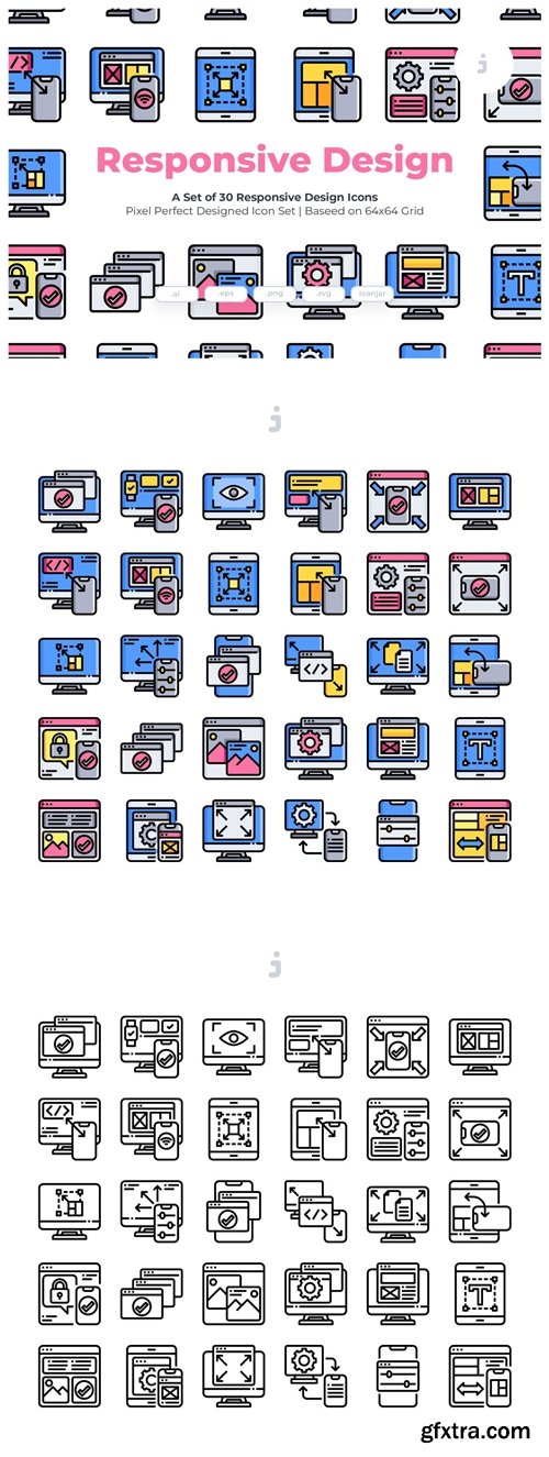 30 Responsive Design Icons