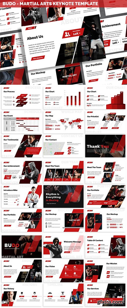 Budo - Martial Arts Keynote Template