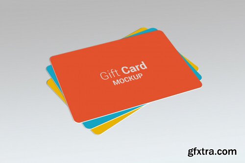 Gift card mock-up Premium Psd