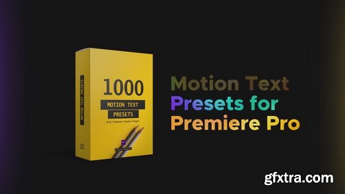 Videohive - Text Presets - Premiere Studio Plugin - 23658204