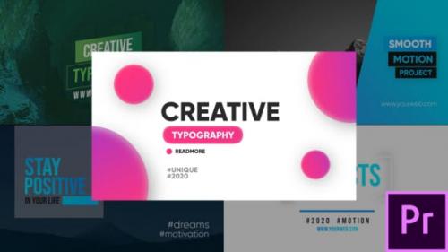 Videohive - Creative Typography - Premiere Pro