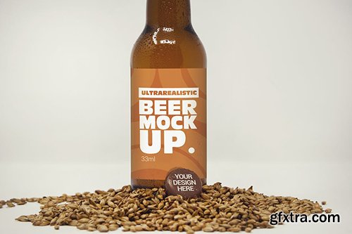 Label & Cap Malt Mockup