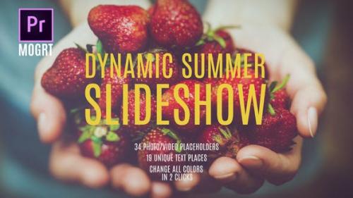 Videohive - Summer Dynamic Slideshow MOGRT