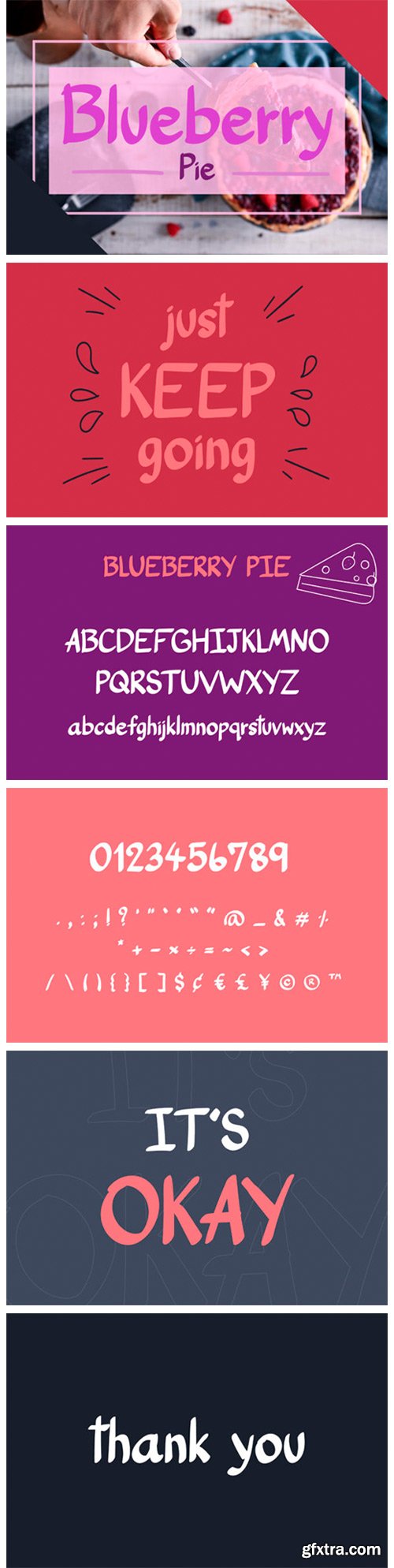 Blueberry Pie Font