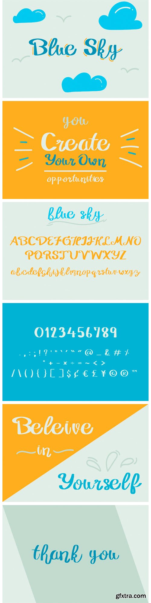 Blue Sky Font