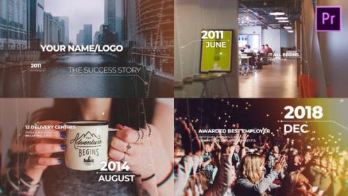 Videohive - Elegant Timeline Slideshow Mogrt