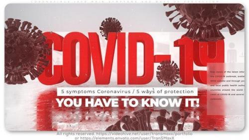 Videohive - Coronavirus Info_Main Symptoms and Ways of Protection