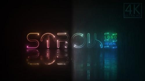 Videohive - Neon Stroke Logo