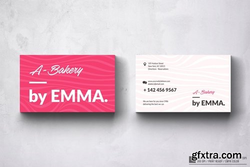 A-Bakery by Emma Business Card Design