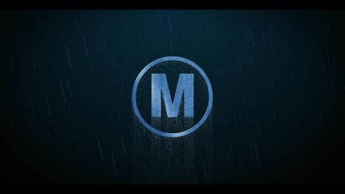 Thunderstorm Rain Metall Logo - 11098001