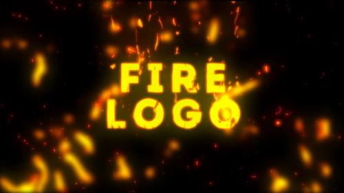 Cartoon Fire Logo - 12171225