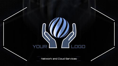 Computer and Cloud Networks Logo - 14546333