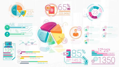 Colorful Corporate Infographic Elements - 10836894