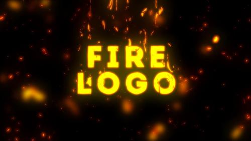 Cartoon Fire Logo - 12171225