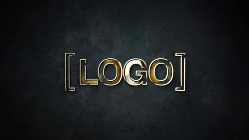 Gold And Silver Stroke 3D Logo Animation - 11594500
