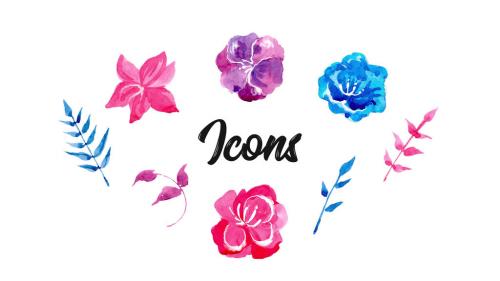 Blooming Flowers. Watercolor Pack - 14535246