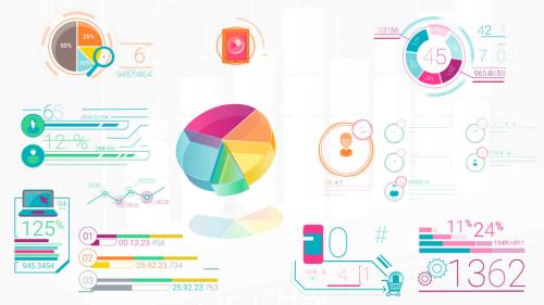 Colorful Corporate Infographic Elements - 10836894