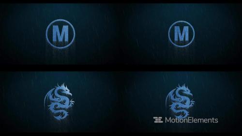 Thunderstorm Rain Metall Logo - 11098001