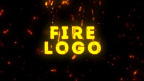 Cartoon Fire Logo - 12171225