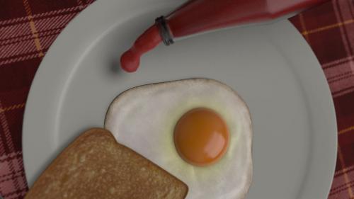 Breakfast - Eggs and Ketchup Logo Stinger - 11529439