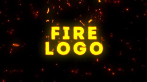 Cartoon Fire Logo - 12171225