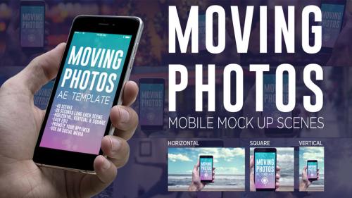 Moving Photos Mobile Mockup Bundle - 11548915