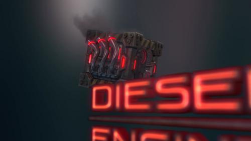 Diesel Engine - Gears And Engine Intro - 11405201