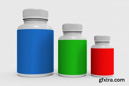 CreativeMarket - Supplement Nutrition Bottle Mockups 4445106