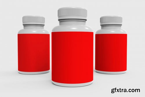 CreativeMarket - Supplement Nutrition Bottle Mockups 4445106