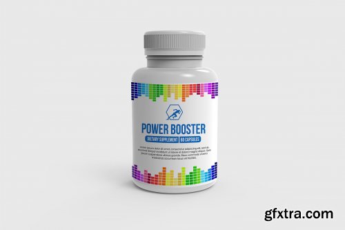 CreativeMarket - Supplement Nutrition Bottle Mockups 4445106