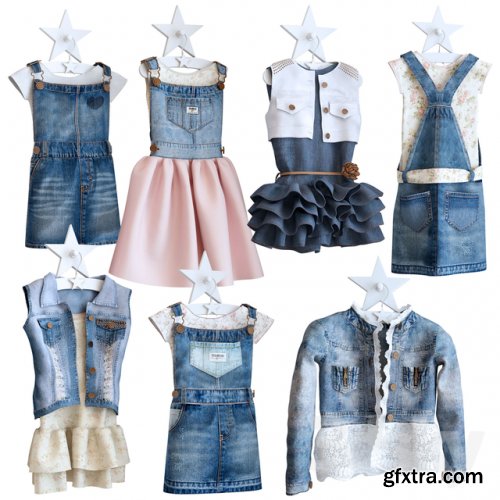 Jeans dresses for a little princesse