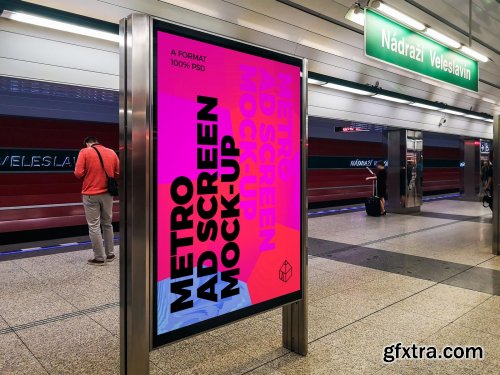 CreativeMarket - Metro Ad Screen Mock-Ups 6 (v.1) 4427454