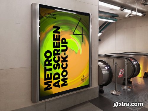 CreativeMarket - Metro Ad Screen Mock-Ups 8 (v.1) 4604249