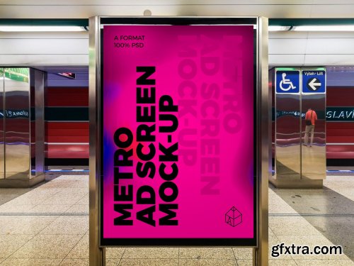 CreativeMarket - Metro Ad Screen Mock-Ups 6 (v.3) 4427529