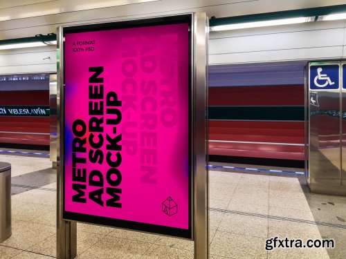 CreativeMarket - Metro Ad Screen Mock-Ups 6 (v.3) 4427529