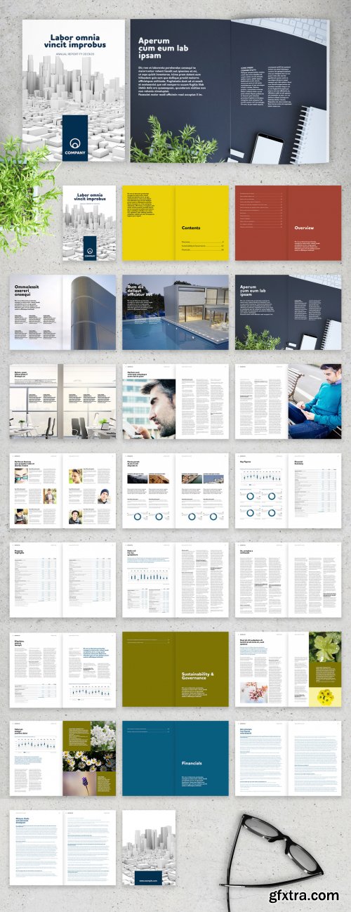 Fresh Corporate Report Layout 326732487