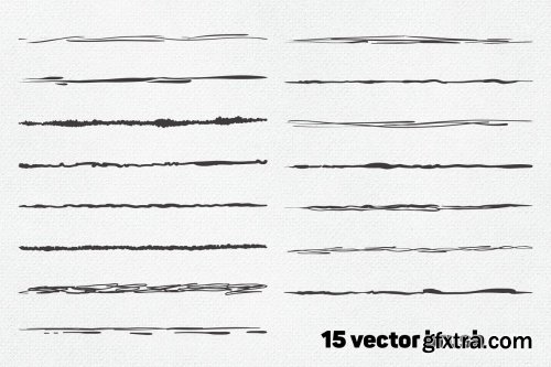 CreativeMarket - Vector sketch brushes illustrator 4441672