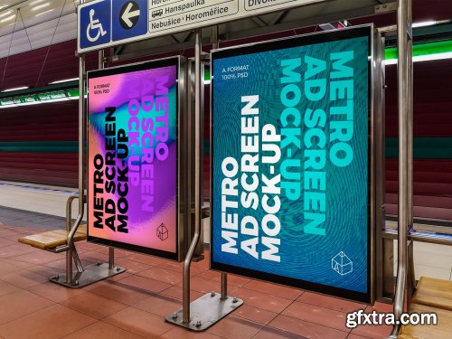 CreativeMarket - Metro Ad Screen Mock-Ups 7 (v.1) 4442841