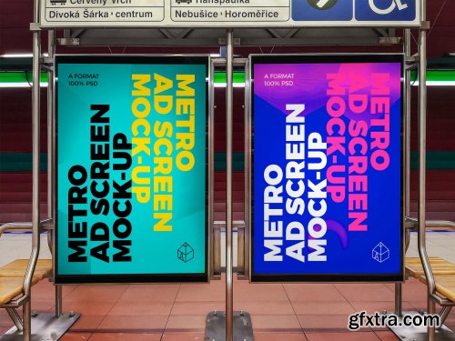 CreativeMarket - Metro Ad Screen Mock-Ups 7 (v.2) 4442901