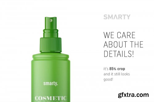 CreativeMarket - Matt spray cosmetic bottle mockup 4599810